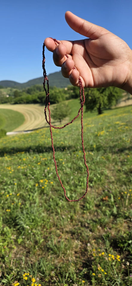 Guia de miçanguinha Marrom