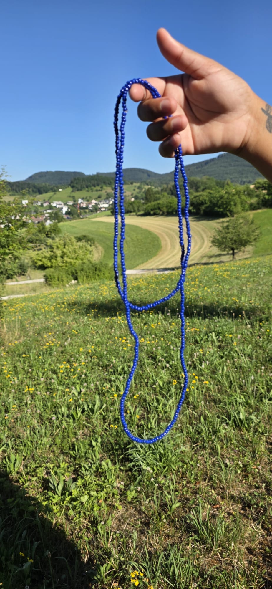 Guia de Miçanga Azul Escuro