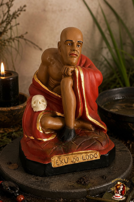 Exu do Lodo com logo Templo do Axé