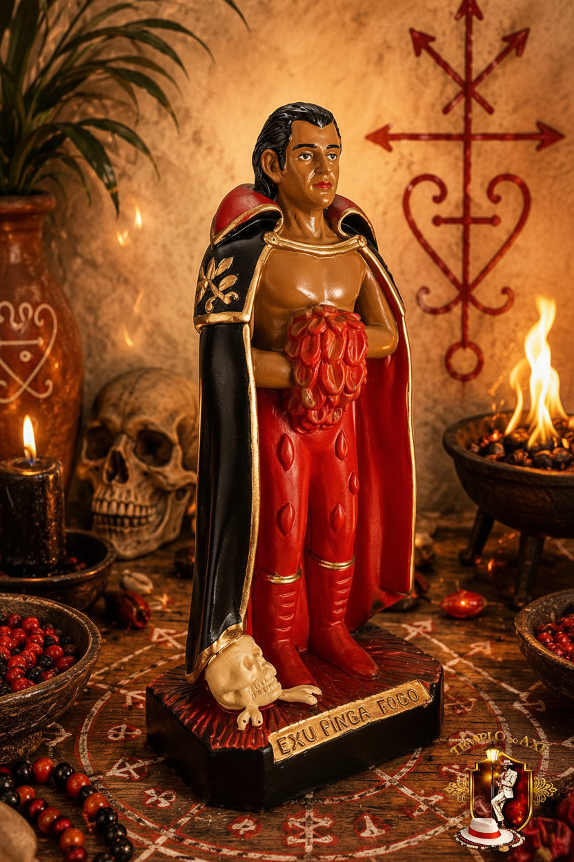 Exu Pinga Fogo – Profil mit dem Logo des Templo do Axé