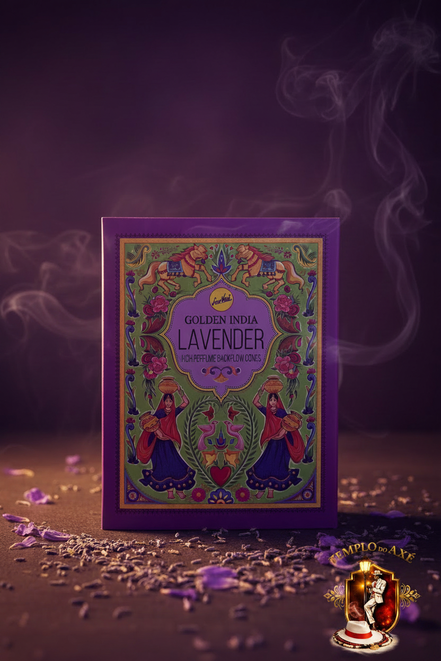Golden India Lavender mit Logo