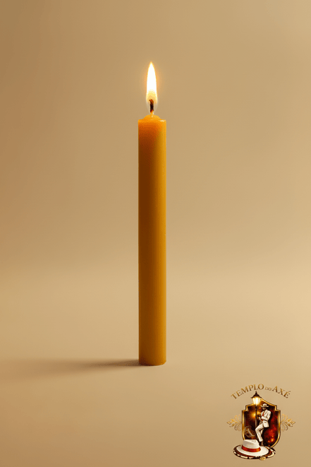 Goldene/Bernsteinfarbene Kerze